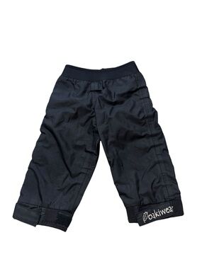 Kids Black Windproof Joggers